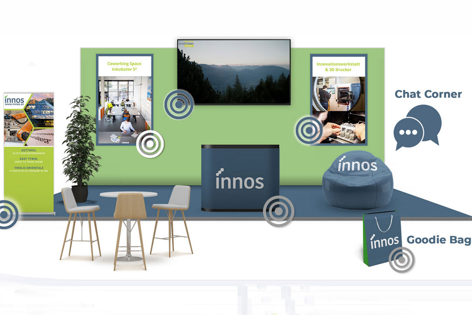 ZRUCK HOAM Digitale Jobmesse Messestand INNOS GmbH